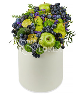 arrangement with fruist and berries
